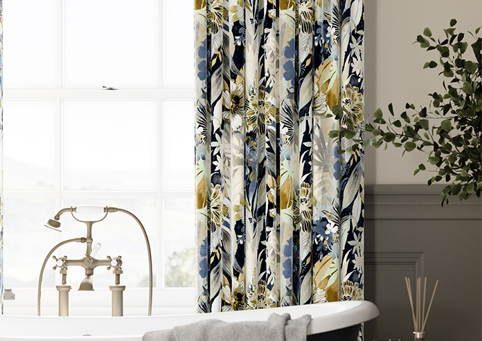 Bali, Navy - Made to Measure Curtains - Image 5